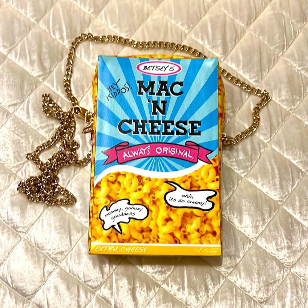 BETSEY JOHNSON !  Mac ‘n Cheese crossbody bag!